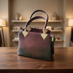 Pochette en cuir véritable pour femme avec fermeture éclair, écologique, souple, durable, avec bandoulière amovible, Saint-Valentin - Product Image 1
