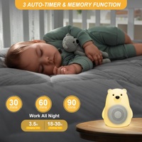 Nouvelle machine à bruit blanc pour bébé, veilleuse, aide au sommeil, lampe à tapotement, lumière colorée, machine à sons pour bébé