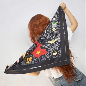 ผ้าพันคอแบบสปอร์ตความยาวปกติ พร้อมระบบตรวจจับเข็มและลายพิมพ์เต็มผืน ผลิตในเวียดนาม รับทำโลโก้ตามสั่ง สำหรับทุกฤดูกาล - Product Image 1