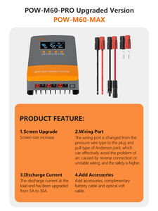 Contrôleur de charge <span class=keywords><strong>solaire</strong></span> MPPT PowMr 12V 24V 36V 48V 60A pour système <span class=keywords><strong>solaire</strong></span> - Product Image 2
