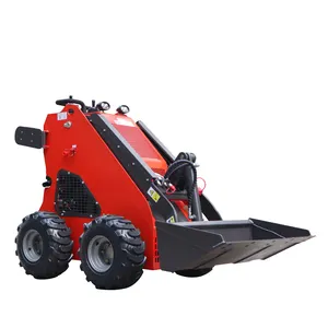 Gratis pengiriman Cina produsen mini selip steer loader EPA Euro5 mesin mini loader dengan lampiran berbeda untuk dijual