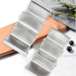 1 Pcs Moq Dishwasher and <b>Grill</b> Safe Stainless Steel Rack Truck <b>Tray</b> Style Holder Taco Stand - Product Image 2