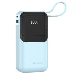พาวเวอร์แบงค์ Mini Slim 9000mAh ดีไซน์ใหม่ ชาร์จเร็ว แบตเตอรี่โพลิเมอร์พร้อมไฟ LED ช่องเสียบ Type C พกพาสะดวก กำลังไฟ 65W สำหรับแล็ปท็อป เหมาะสำหรับการเดินทาง - Product Image 1