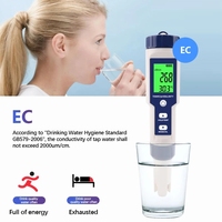 Testeur numérique PH /TDS/ EC/sel/température, stylo numérique, testeur numérique, pureté de l'eau, filtre hydroponique, pour Aquarium, piscine