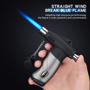 Lanzallamas recargable a prueba de viento, mechero de carbón para barbacoa, linterna <span class=keywords><strong>Turbo</strong></span> con tapa de seguridad, venta al por mayor - Product Image 5