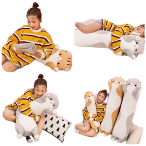 2023 simpatico peluche per gatti bambola lunga per gatti che dorme abbraccio di peluche giocattoli di peluche farciti personalizzati gatto imbottito lungo pillow2023 carino - Product Image 4