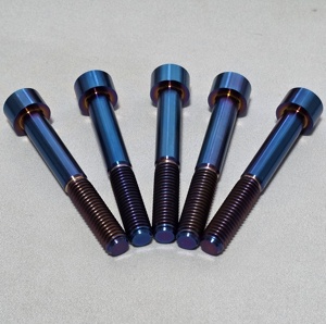 Hợp kim Titan xe máy xe đạp hình lục giác ổ cắm nút đầu bu lông hình lục giác đầu vít blueing kích thước đầy đủ tùy chỉnh - Product Image 2