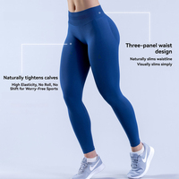 Vente Chaude Leggings de Yoga Sans Couture pour Femme, Taille Haute, Effet Push-Up Fessier, pour Gym, Fitness, Entraînement et Course à Pied