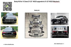 Nouveau kit de carrosserie PP pour mise à niveau W223 vers Mayabch look pour <span class=keywords><strong>Mercedes</strong></span> <span class=keywords><strong>Classe</strong></span> <span class=keywords><strong>S</strong></span> W223 2021- - Product Image 2