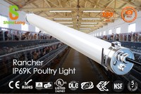 Sunset Sunrise ShineLong IP69K Tri-proof Anti-ammoniaque Anti-jaunissement 50W 5000k 160LM/W Lumière pour volailles à intensité variable Étanche