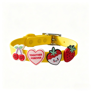Custom Food Grade Silicone Cute <strong>Dog</strong> <strong>Charms</strong> Personalized <strong>Dog</strong> <strong>Collar</strong>/Leash Slide <strong>Charm</strong> <strong>Dog</strong> <strong>Collar</strong> with <strong>Charms</strong> - Product Image 2
