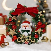 40 pièces de nœuds en ruban de velours floqué pour couronnes de Noël, accessoires pour boîtes cadeaux, décorations suspendues pour la maison et l'arbre de Noël