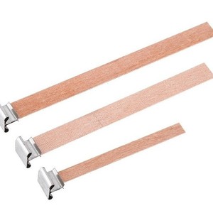 ชุดไส้เทียนไม้พร้อมแผ่นโลหะสำหรับทำเทียนแฮนด์เมด DIY 100 ชิ้น ไส้เทียนสำรองสำหรับงานประดิษฐ์จากขี้ผึ้ง - Product Image 5