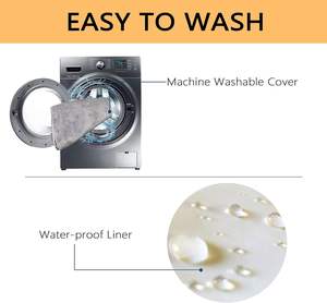 Estera de cama para caja de perro con estilo moderno Reversible Cool Warm Forros a prueba de agua Cubierta extraíble lavable a máquina Viaje plegable - Product Image 5