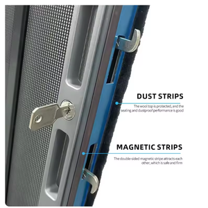 Porte coulissante rétractable sans perçage, porte à isolation thermique en nid d'abeille pour la division de pièce/magasin - Product Image 4