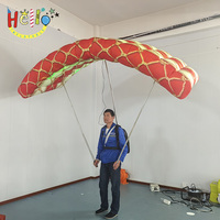 Parapente gonflable portable en forme de sac à dos pour défilés, spectacles et affichage publicitaire