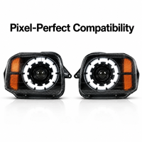 Ensemble de phares à LED modifiés avec feux de jour et clignotants pour Suzuki Jimny 2007-2015