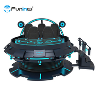 Máquina de Juegos de Realidad Virtual 9D, Simulador de Vuelo de 360 Grados, Simulador de Realidad Virtual para Niños de Metal y Fibra de Vidrio para Interiores