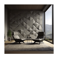 ECOUPP Décoration pour murs et plafonds Panneau absorbant d'isolation acoustique Wave 3D Polyester Pet Panneau acoustique