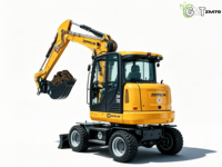 Mini-excavatrice sur roues Zeppelin ZM70 7 tonnes d'occasion, 2020, moteur Deutz allemand d'origine, 42 kW, boîte de vitesses, pompe, roulement, hydraulique Rexroth