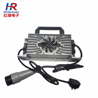 Chargeur de batterie embarqué HR002 OBC pour voiturette de golf, marine, AGV 24V25A, 36V20A, 48V20A, 60V15A, 72V15A LiFePO4, plomb-acide, IP67