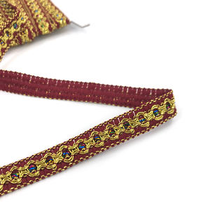 OEM/ODM-Cinta de <span class=keywords><strong>cuentas</strong></span> de tubo, adorno de encaje con <span class=keywords><strong>cuentas</strong></span> blancas, costura artesanal, Collar, ropa, tocado, materiales de encaje - Product Image 5