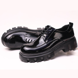 Formal <strong>UK</strong> 38-44 Two-layer EVA Rubber Black Office Men's Leather Loafers Embroidered <strong>Shoes</strong> - Product Image 4