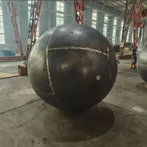 כדור חלול ראש חצי כדורי מפלדת פחמן בקוטר 800 מ""מ נירוסטה
