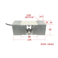 Capteur de pesage haute précision HY-6A pour balances électroniques de 300 kg, module de pesage de 500 kg pour la mesure de force des machines d'emballage