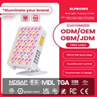 IDEATHERAPY Thérapie par la lumière rouge, Thérapie par la lumière LED pour le visage, Panneau de thérapie par la lumière LED à 9 longueurs d'onde, Panneau de thérapie par la lumière rouge