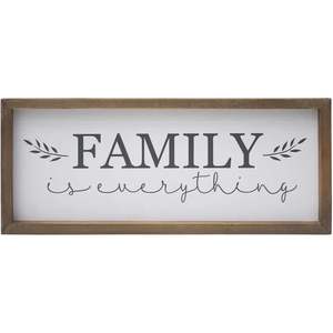 การตกแต่งป้ายกรอบไม้พร้อมคำพูด-ครอบครัวคือทุกสิ่ง - Product Image 3
