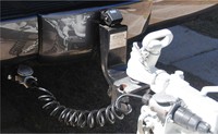 Camión Tractor Remolque Suzi 7Pin Cable en espiral con 4Pin 2 Cámaras de respaldo Conector de plomo