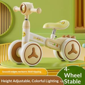 Sepeda Keseimbangan Anak Usia 1-3 Tahun, Baby Walker Tanpa Pedal, Skuter Geser Empat Roda untuk Anak Laki-laki dan Perempuan, Berbahan Logam - Product Image 3
