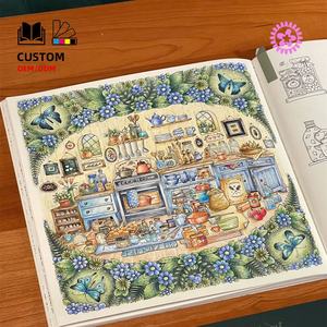 Libro da colorare mandala relax colorato pastello con copertina morbida personalizzata per adulti - Product Image 5