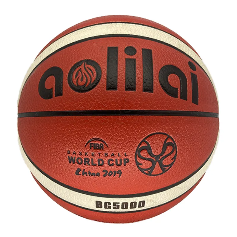 Sıcak satış profesyonel Premium sentetik PU deri lamine OEM Aolilai marka BG5000 basketbol