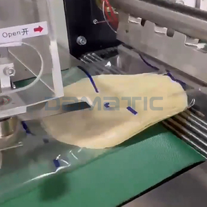 Automatic <strong>Frozen</strong> Dumpling Food Lollipop Gummy Candy Date Bar Pie Muffin Dry Fruit Flow Pack Wrapper Wrapping Machine - Product Image 4