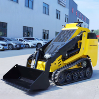 Livraison Gratuite 1 tonne 1000 kg Infront Chine Mini Chargeuse Compacte sur Chenilles avec Plateforme Conducteur et Accessoires