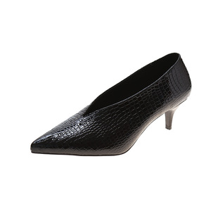 Tacones Moda clásica Bombas femeninas Oficina Punta de tacón fino Zapatos DE TRABAJO elegantes Mujeres Zapatos de cuña Tacón - Product Image 4