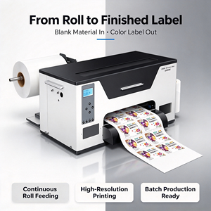 Goosam XP600 Digital Color Label <b>Printer</b> Inkjet Label Printing Machine for Bottle Cosmetic <b>Sticker</b> Wholesale Supplier - Product Image 1