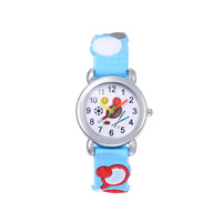 Montre à quartz éducative pour enfants avec bracelet en acrylique 3D dessin animé, boîtier de 5 mm d'épaisseur et cadran à aiguilles, pour filles et garçons