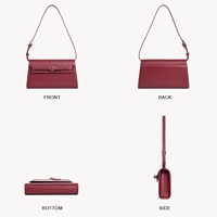 Sacs à bandoulière en cuir verni de qualité supérieure pour femmes, style preppy, avec une seule sangle, sac à main de créateur, motif de doublure tendance, portable