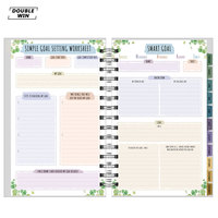 Ensemble de journaux personnels pour filles noires spirales personnalisées 2026 2027