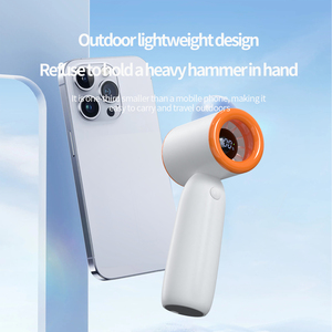 New Portable Bladeless Rechargeable USB Handheld Fan Custom Logo Box Packaging Plastic Hotel Use Adjustable Speed Small Size - Product Image 4