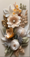 Revêtement mural gaufré en PET, feuilles de plumes superposées dorées nacrées, résistant aux taches, en rouleau, pour accentuer les couloirs de villas modernes
