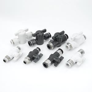 Connecteur pneumatique BUC-8/4/6/10/12, vanne manuelle en plastique BC8-02, vanne à bille, connexion filetée, interrupteur manuel, vanne à air BTC, neuf et d'occasion - Product Image 2