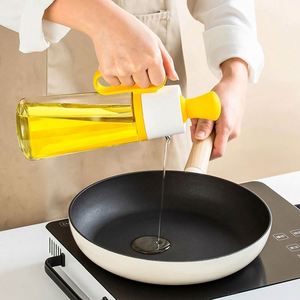 Hot Selling Glass Kitchen Olive Oil <b>Bottle</b> With Silicone Brush New 2-in-1 Silicone <b>Dropper</b> Measuring Oil Dispenser <b>Bottle</b> - Product Image 3