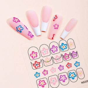 <span class=keywords><strong>2022</strong></span> <span class=keywords><strong>flores</strong></span> de lujo en relieve Nail Art Stickers 5D 3D Adhesivo Gel Nail Art Decoraciones <span class=keywords><strong>con</strong></span> nueva bolsa de plástico Opp - Product Image 1
