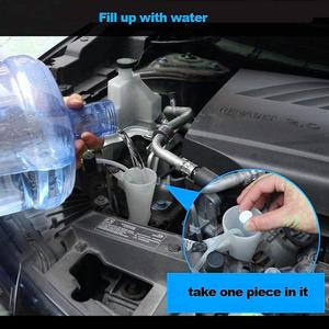 6pcs/pack Car Windshield Wiper Glass Water Wiper Solid Wiper Fine <strong>Concentrated</strong> Blue Gass Cleaner Effervescent Tablet - Product Image 4