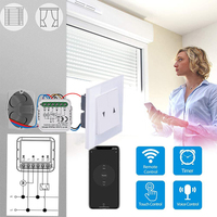 WiFi RF Interrupteur de rideau Tuya Smart Life Module de volet roulant 433mhz Émetteur Télécommande Stores Alexa Google Home
