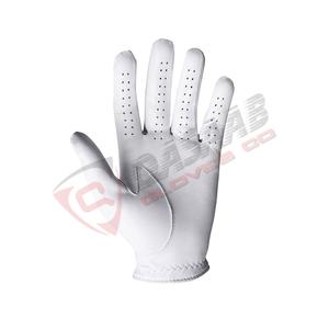 Logo personalizado de alta calidad Cabretta genuino blanco-cuero transpirable béisbol-ejercicios deportes conducción GUANTES DE Golf - Product Image 4